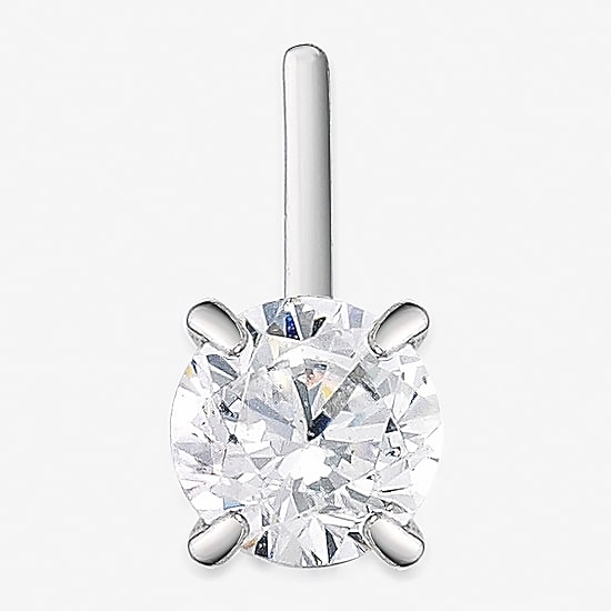 Cubic Zirconia 14K Gold Nose Ring