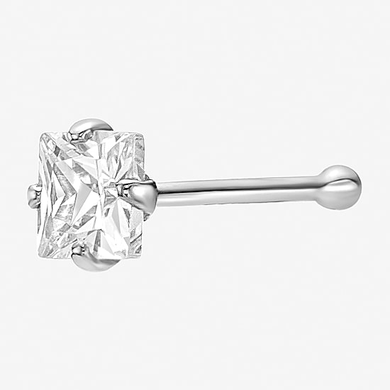 Cubic Zirconia 14K Gold Nose Ring
