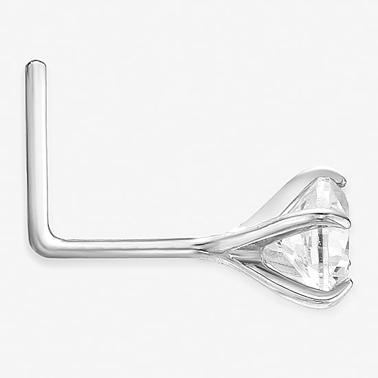 Cubic Zirconia 14K Gold Nose Ring