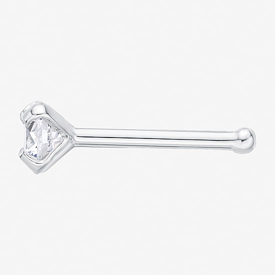 Cubic Zirconia 14K Gold Nose Ring