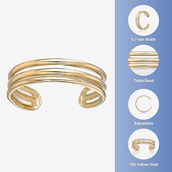 10K Gold Toe Ring