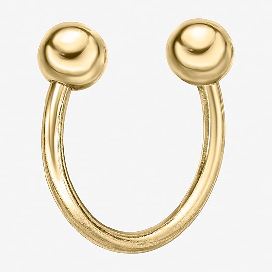 14K Gold Circular Horseshoe