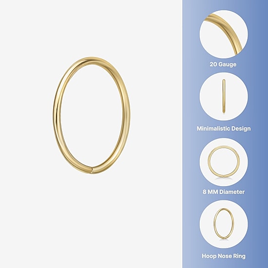 14K Gold Nose Ring