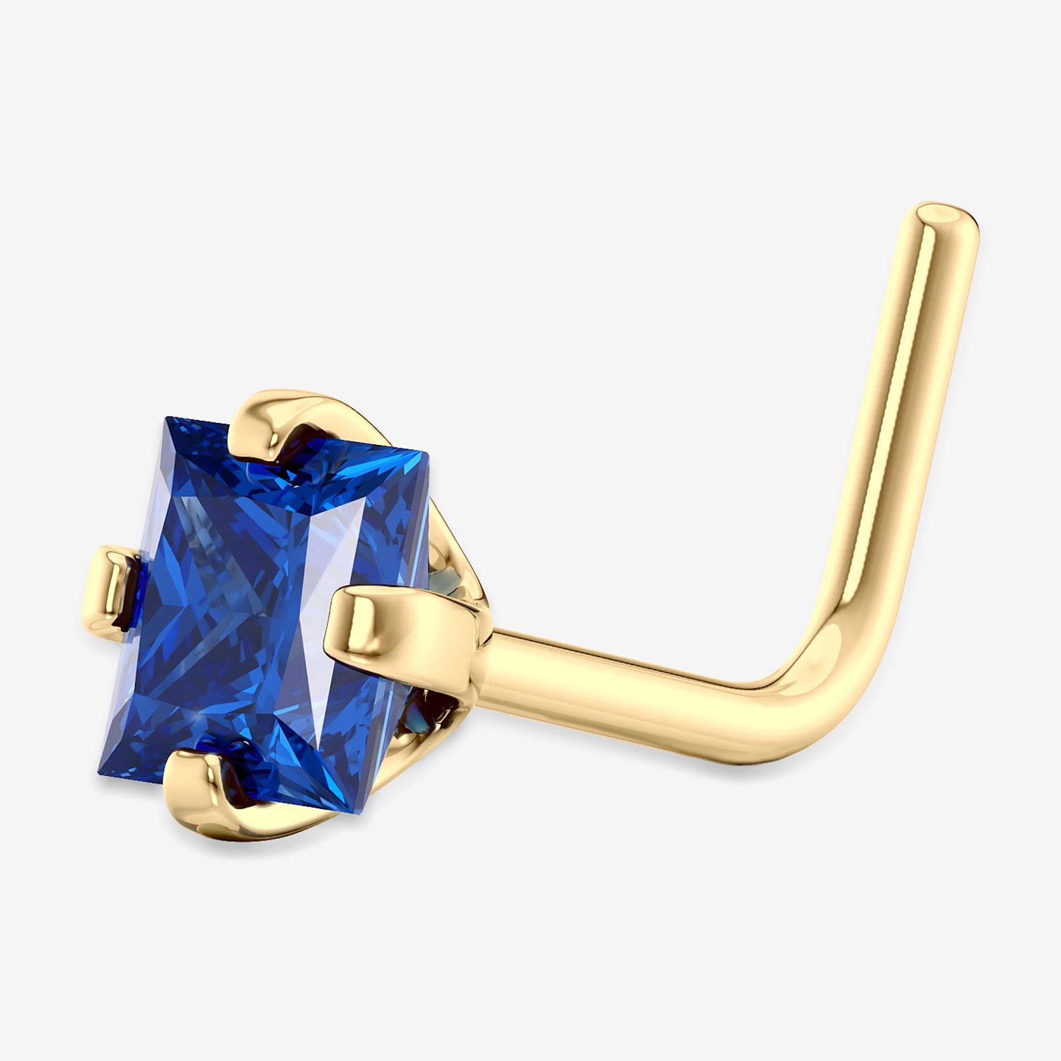 Cubic Zirconia 14K Gold Nose Ring