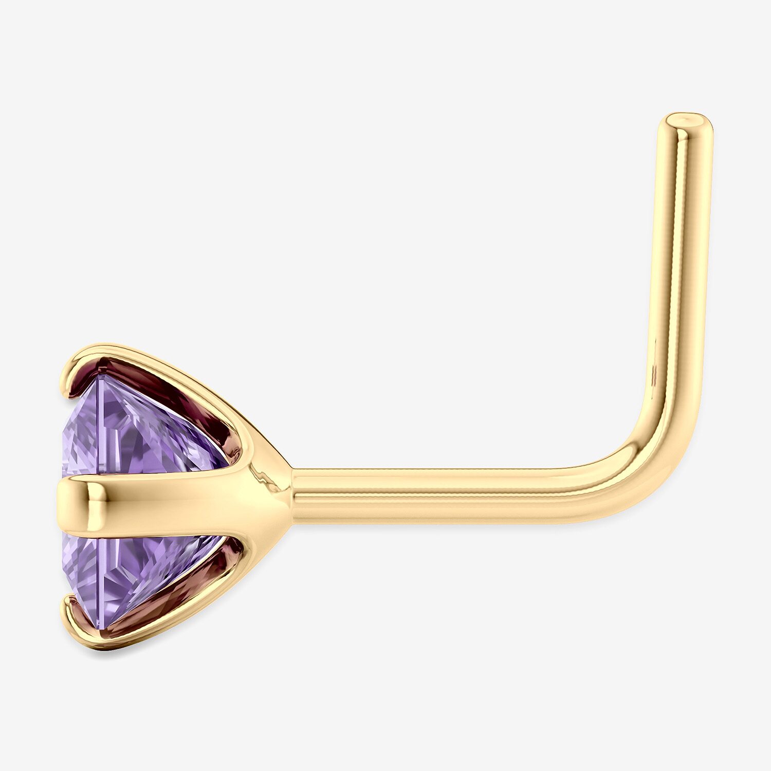 Cubic Zirconia 14K Gold Nose Ring