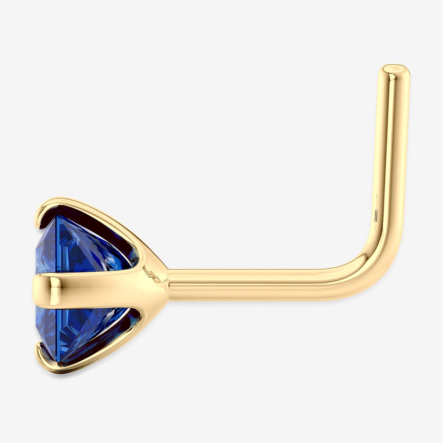 Cubic Zirconia 14K Gold Nose Ring