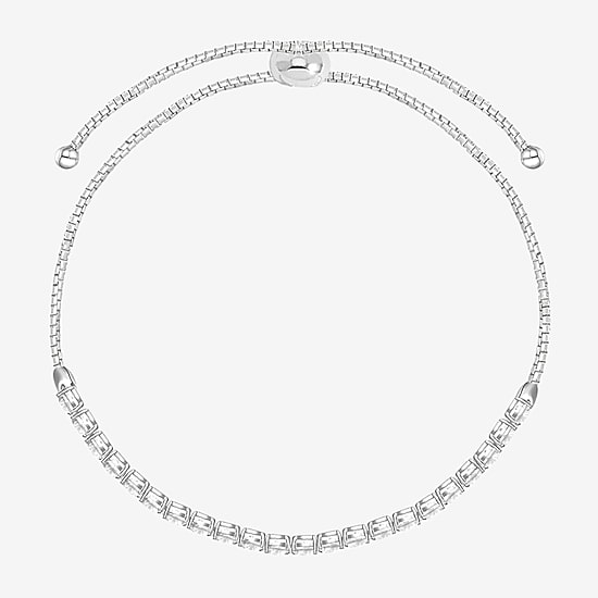 (G-H / Vsi-Vs2) Womens 1 1/2 CT. T.W. Lab Grown White Diamond Sterling Silver Bolo Bracelet