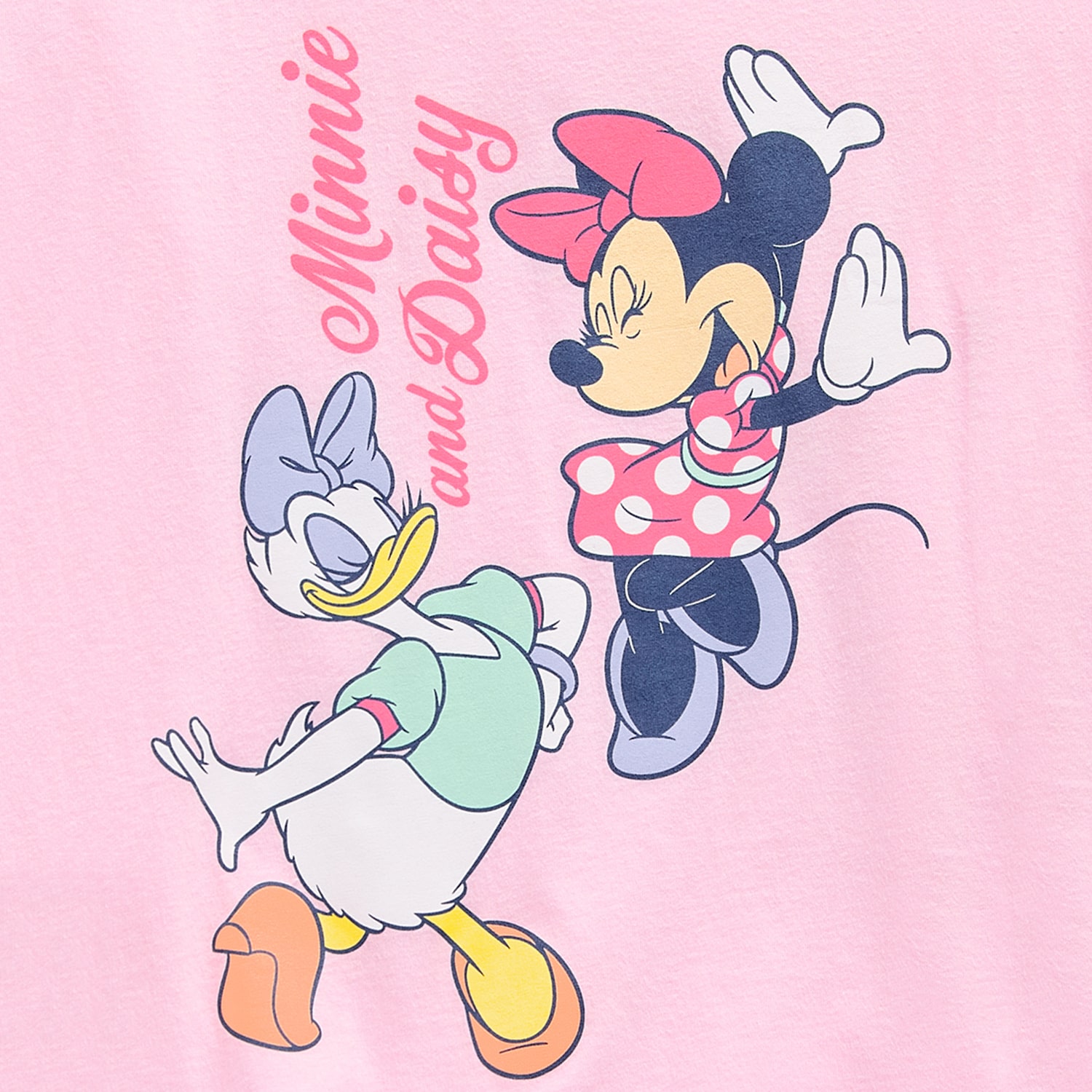 Disney Collection Girls Crew Neck Short Sleeve Regular Fit Minnie Mouse Graphic T-Shirt