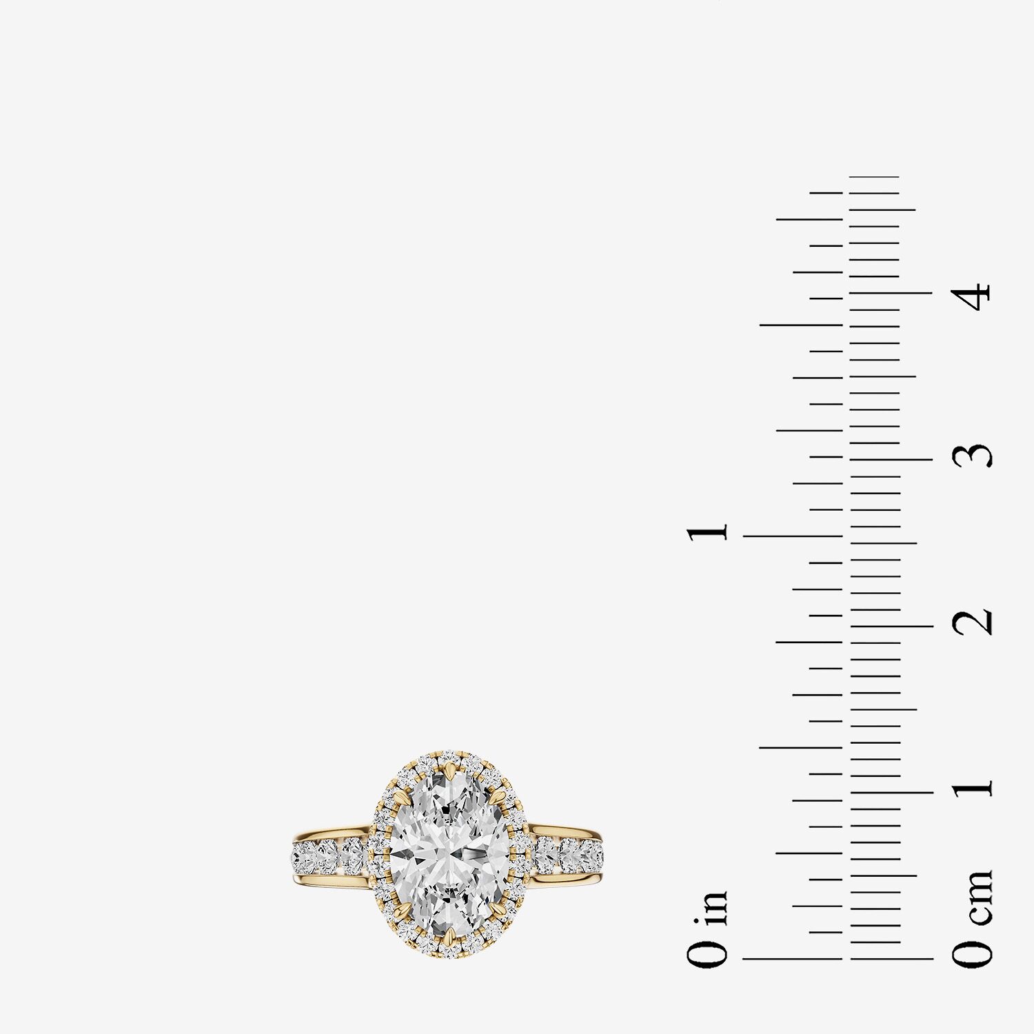 (G / Si2) Womens 3 CT. T.W. Lab Grown White Diamond Sterling Silver Oval Side Stone Halo Engagement Ring
