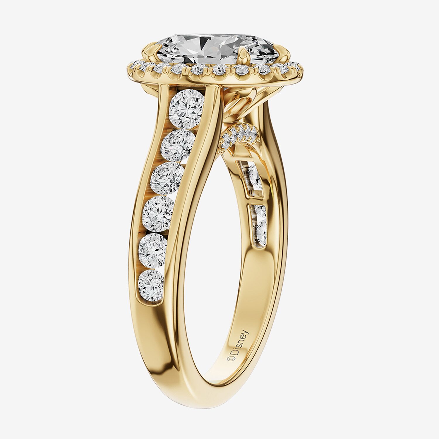 (G / Si2) Womens 3 CT. T.W. Lab Grown White Diamond Sterling Silver Oval Side Stone Halo Engagement Ring