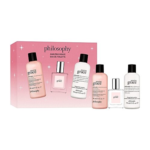 Philosophy Philosophy Amazing Grace Eau De Toilette, Shower Gel & Body Emulsion 3-Piece Gift Set, One Size
