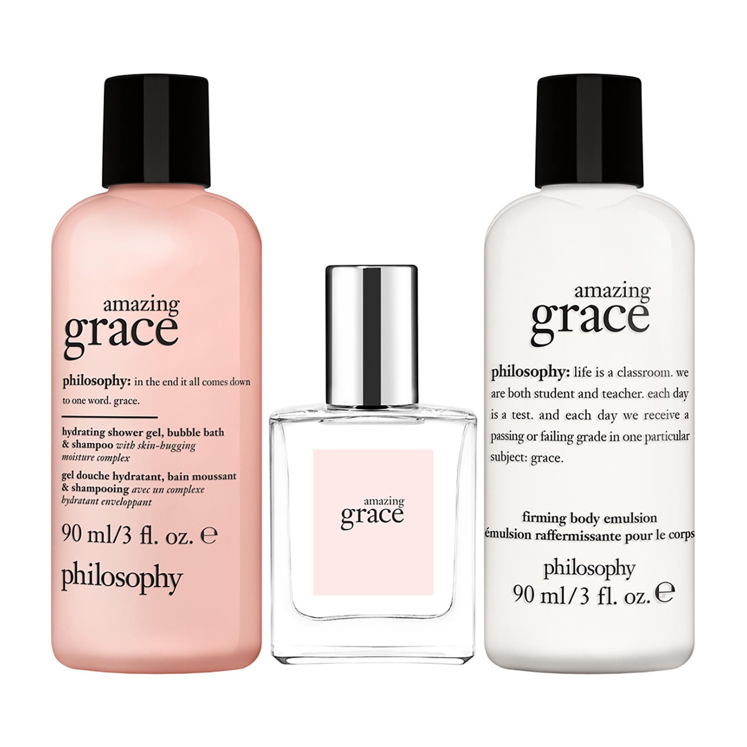 Philosophy Philosophy Amazing Grace Eau De Toilette, Shower Gel & Body Emulsion 3-Piece Gift Set