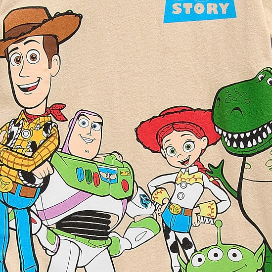 Disney Collection Boys Crew Neck Short Sleeve Regular Fit Toy Story Graphic T-Shirt