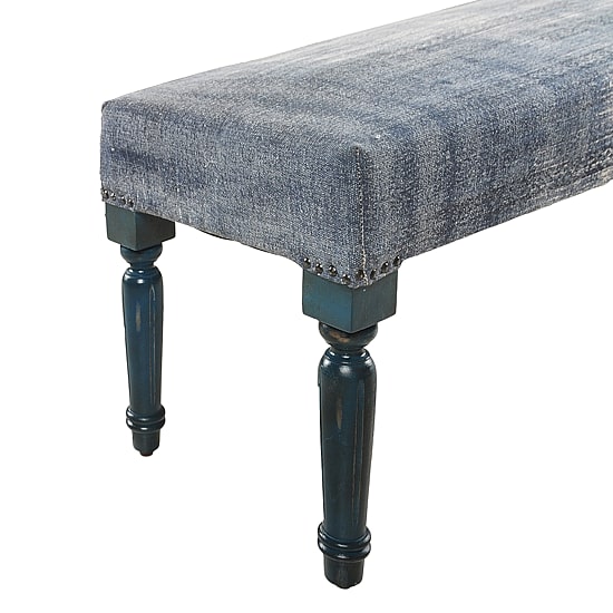 LR Home Sadie Southwest Upholstered Kilim Bench in Beige/Multi