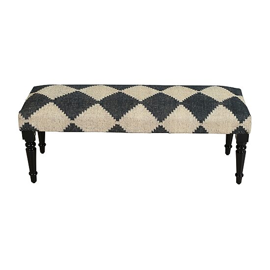 LR Home Sadie Southwest Upholstered Kilim Storage Bench