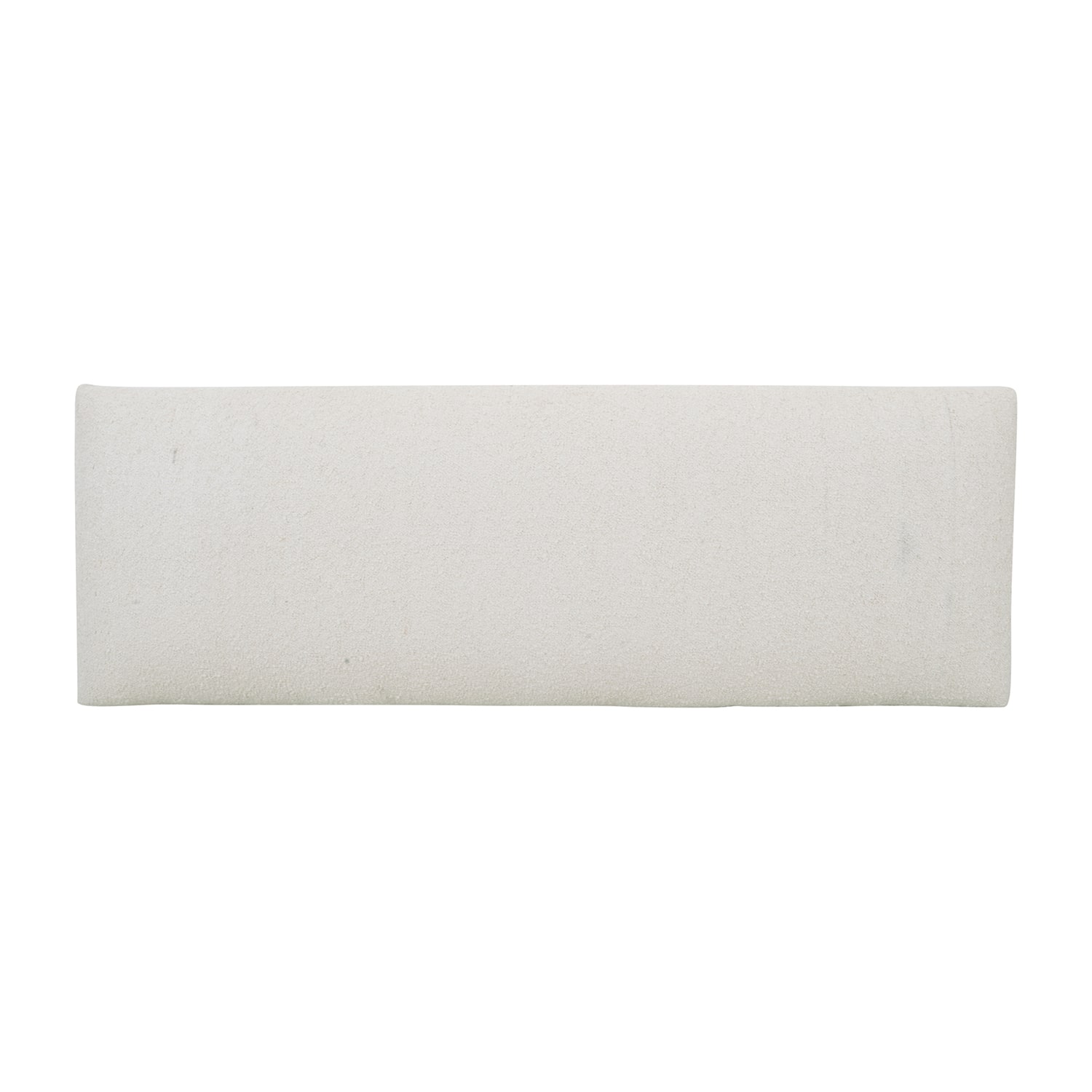 LR Home Zoe Contemporary Upholstered Boucle Bench in Cream
