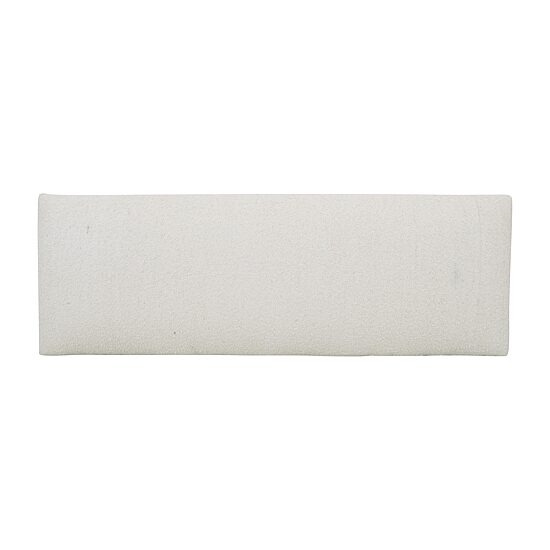 LR Home Zoe Contemporary Upholstered Boucle Bench in Cream