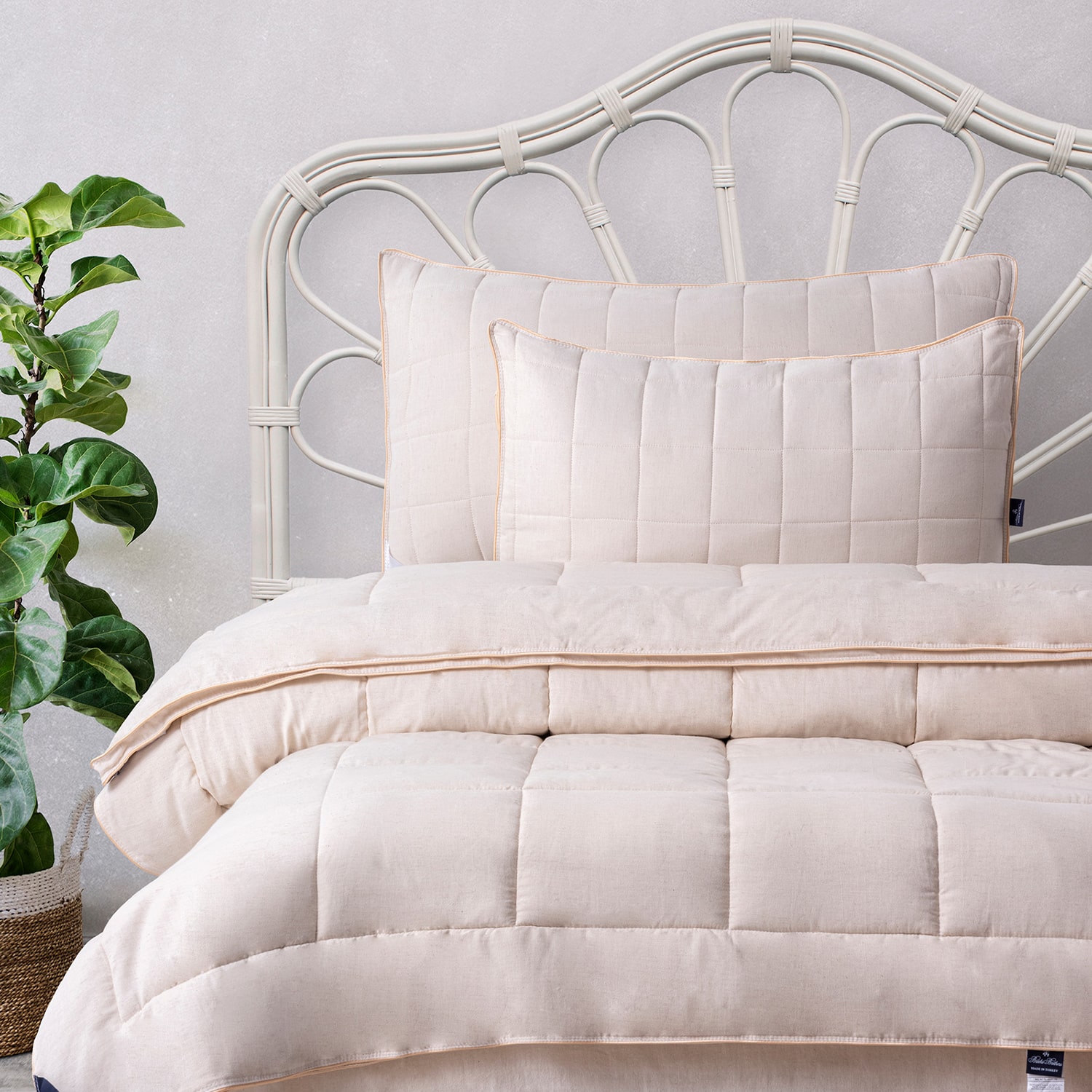 Depera Home Turkish Cotton Medium Density Bed Pillow