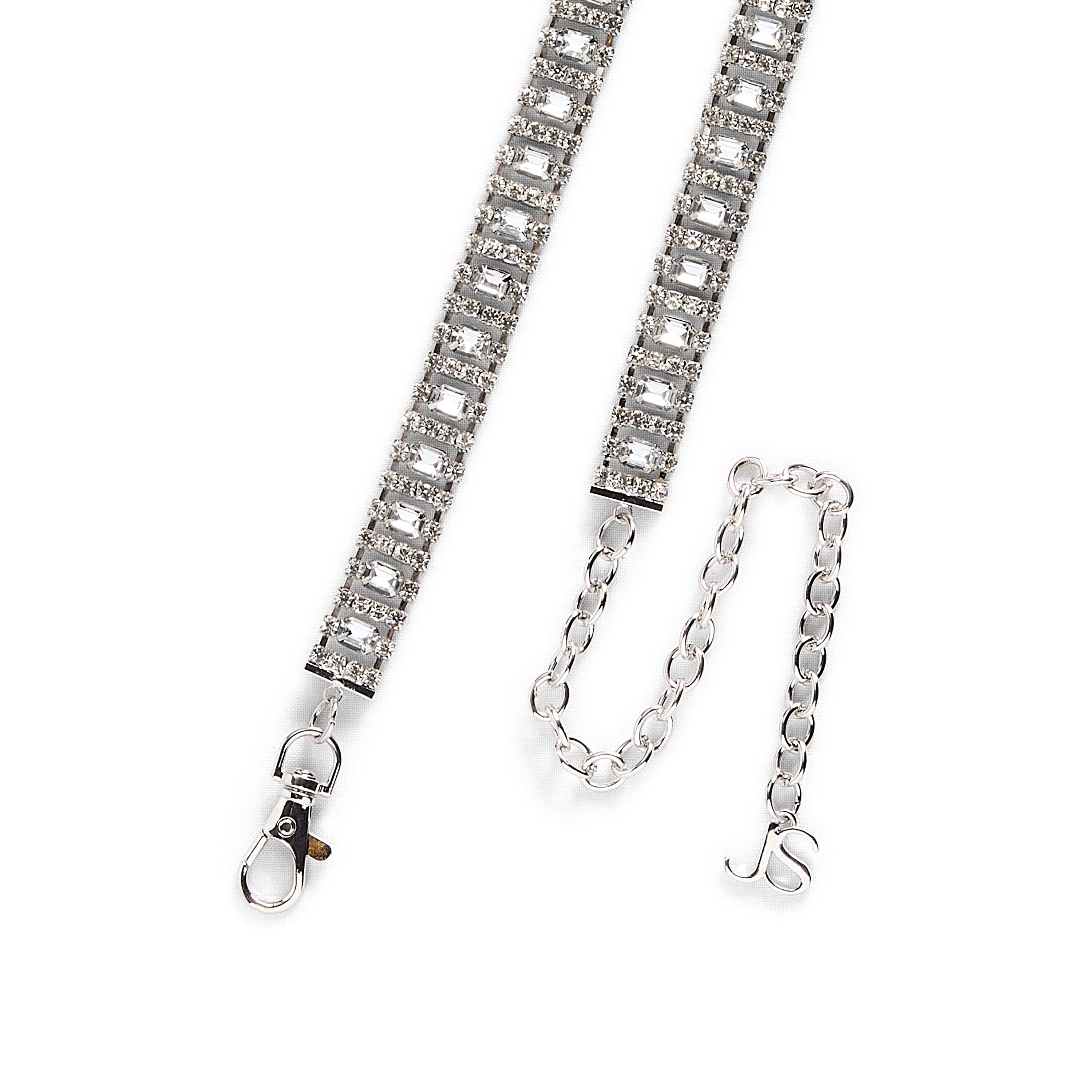 JS Jessica Simpson Diamond Chain Womens Belt