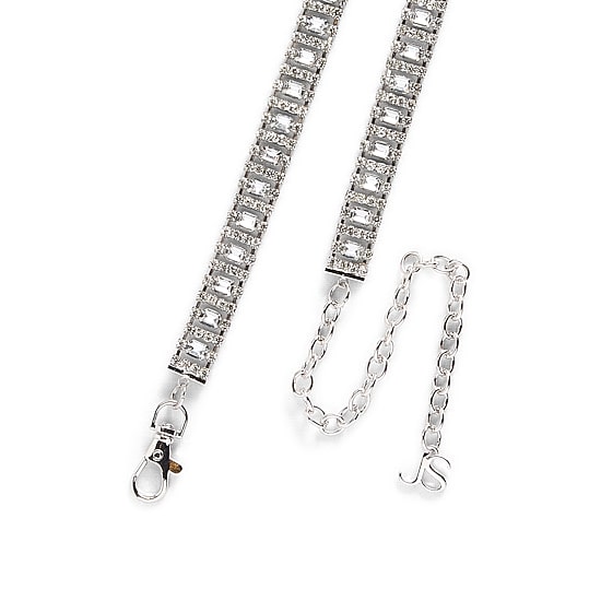 JS Jessica Simpson Diamond Chain Womens Belt