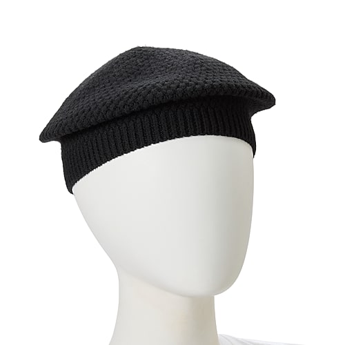 Liz Claiborne Knit Womens Beret In Black