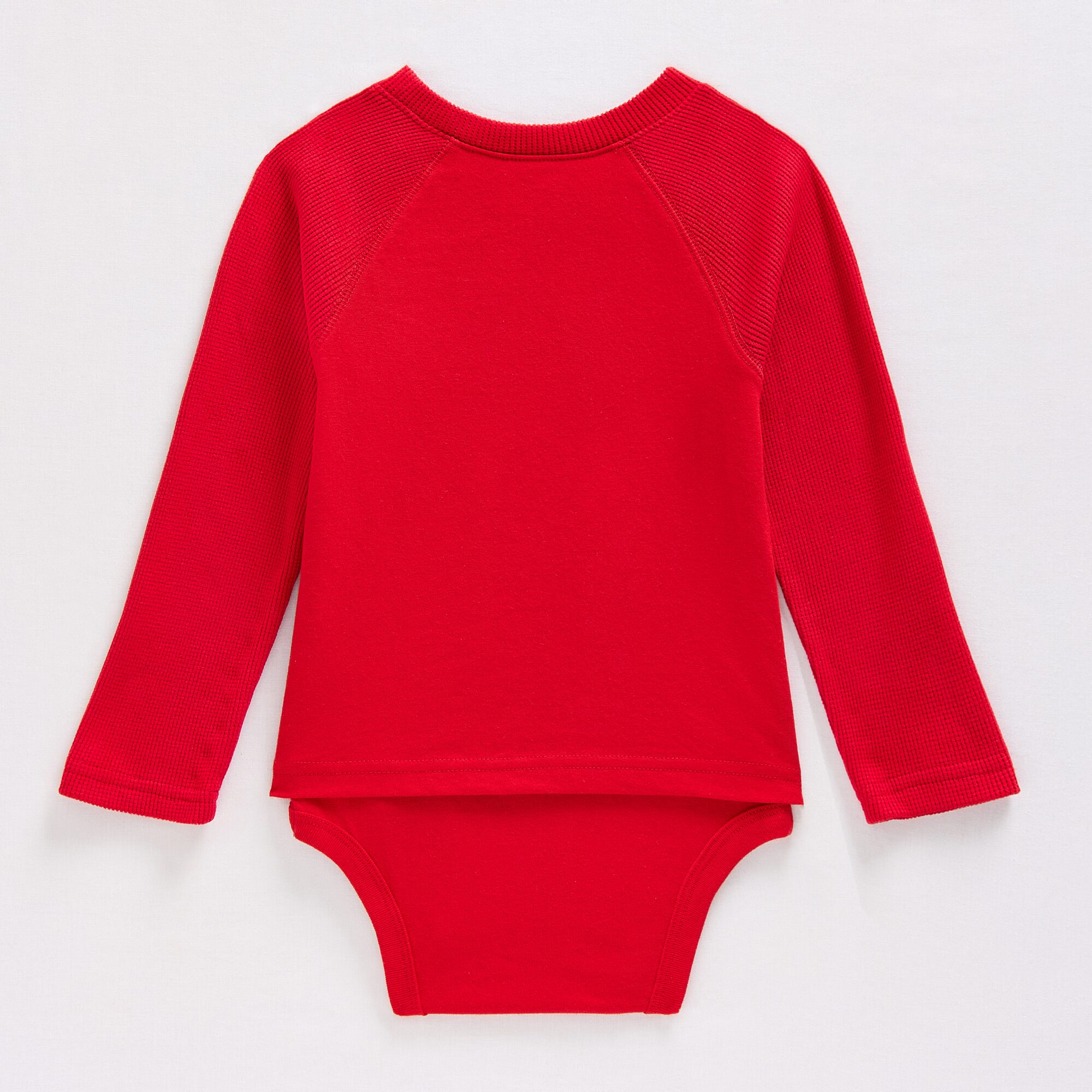 Okie Dokie Toddler Boys Bodysuit Closure Hidden Access Opening Adaptive Round Neck Long Sleeve