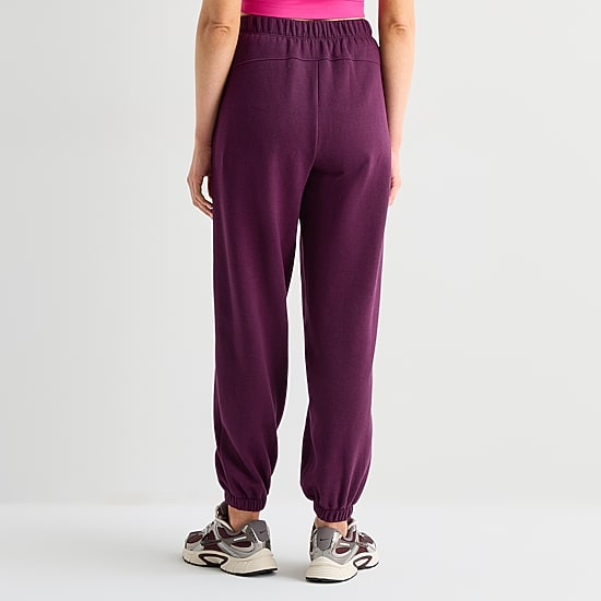 Xersion Womens Cinched Mid Rise Regular Fit Fleece Sweatpant