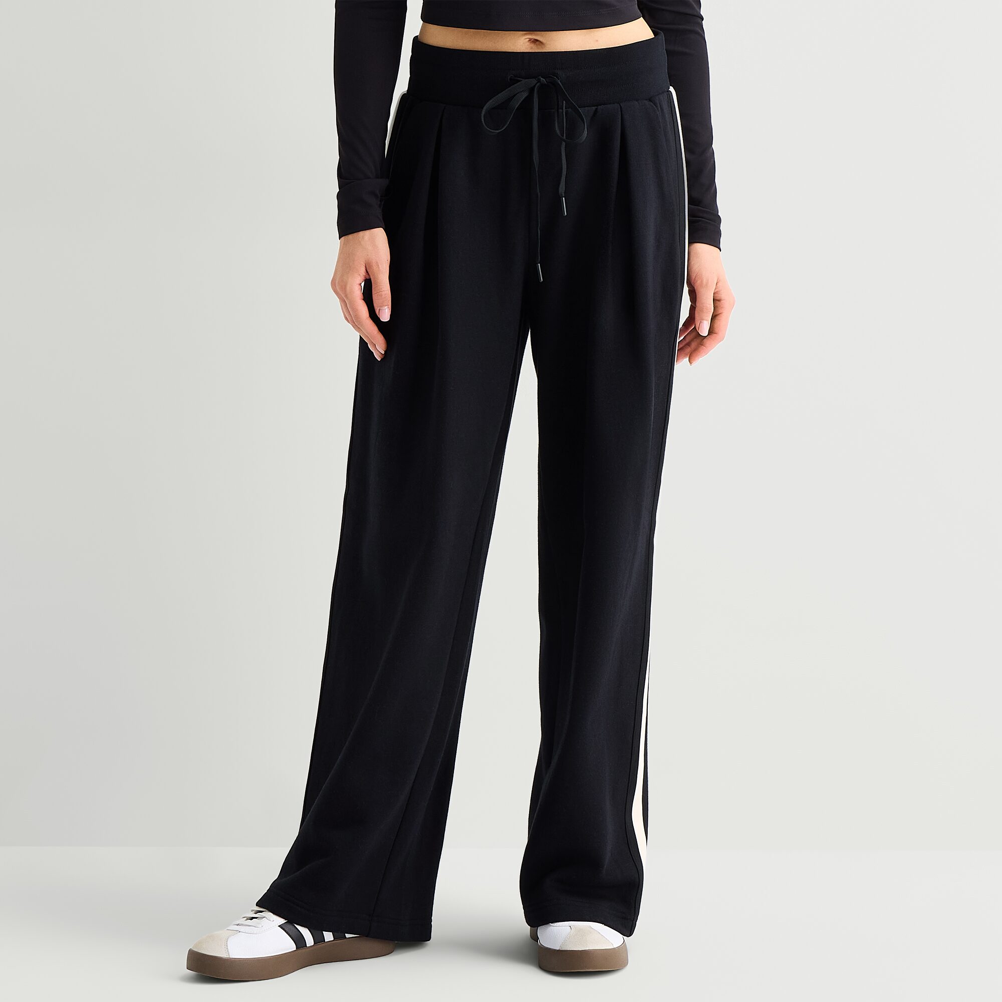 Xersion Womens Wide Leg Mid Rise Regular Fit Fleece Sweatpant