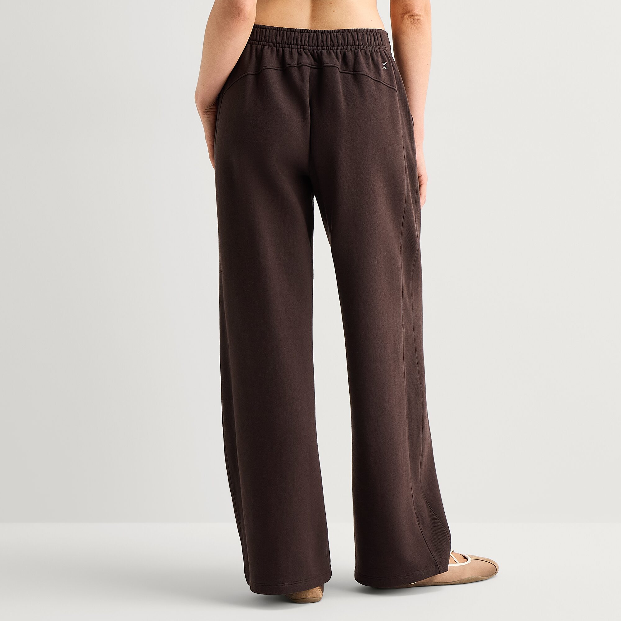 Xersion Womens Drawstring Waist Wide Leg Mid Rise Regular Fit Fleece Sweatpant