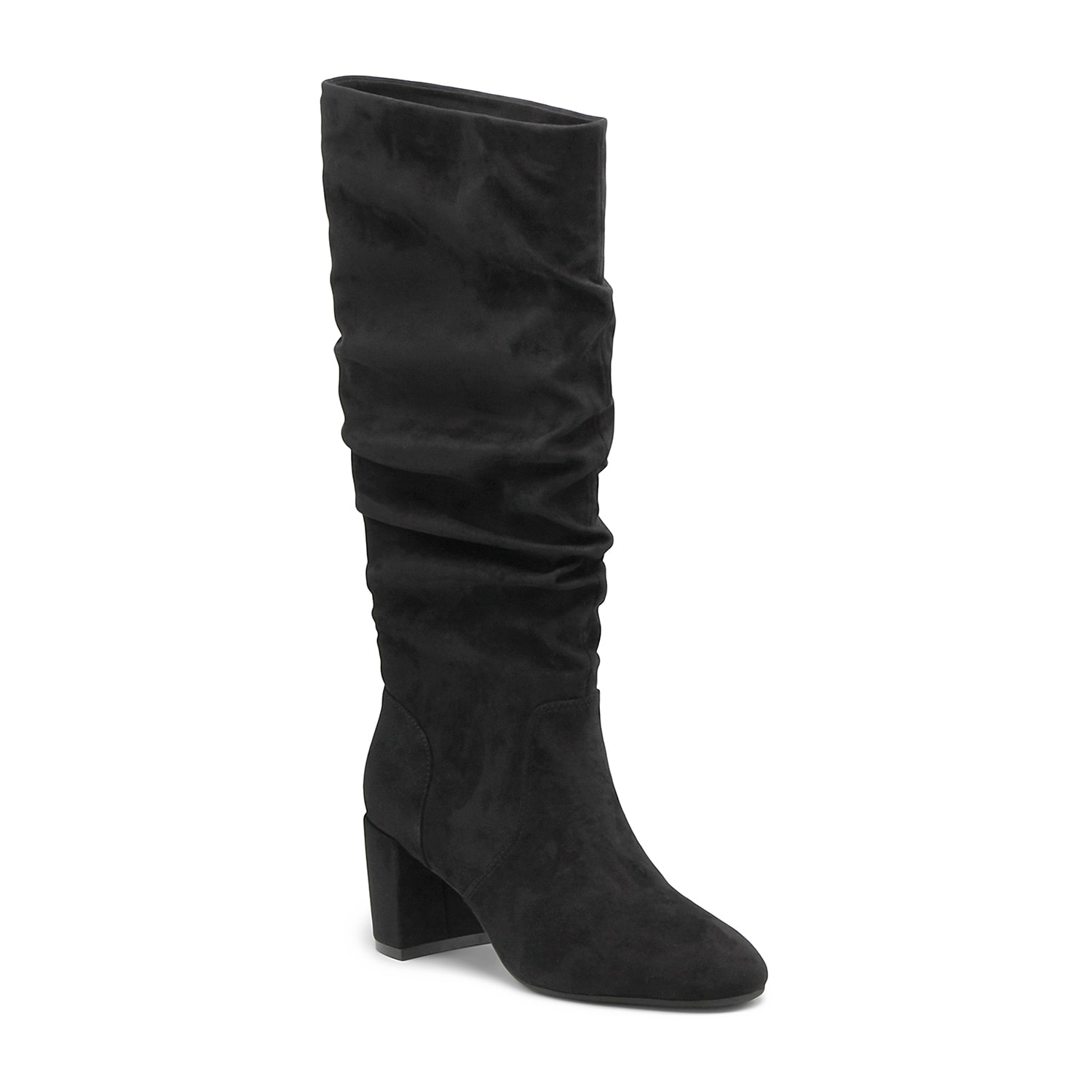 Adrienne Vittadini Womens Annalee Block Heel Slouch Boots