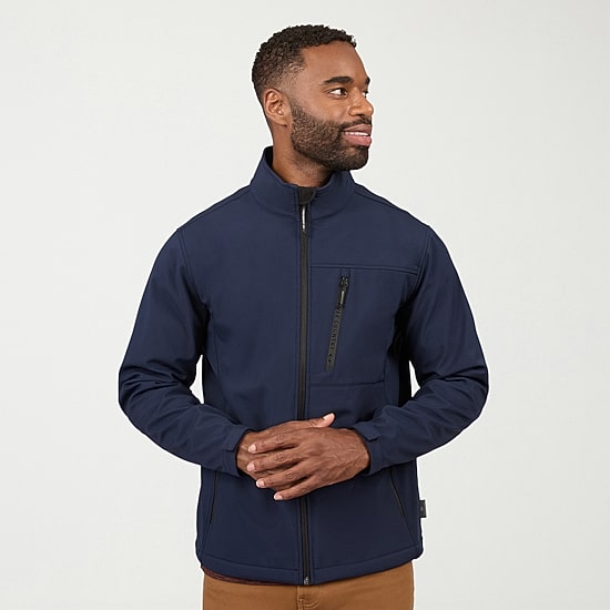 Free Country Mens Water Resistant Midweight Big and Tall Softshell Jacket