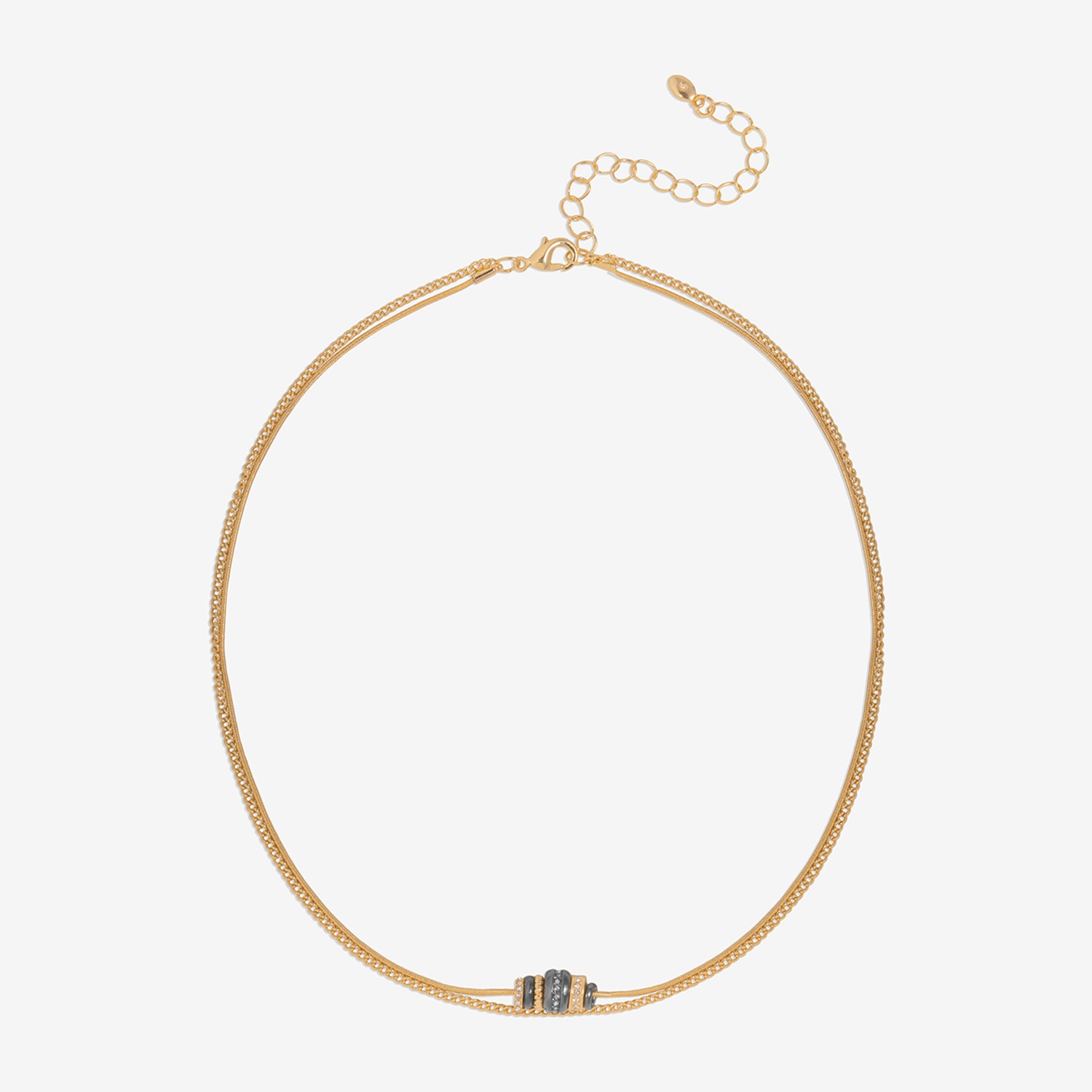 Bijoux Bar Womens 16 Inch Link Chain Necklace