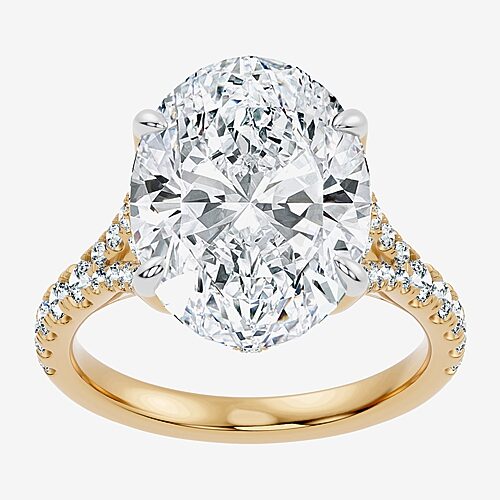Modern Bride Signature By  (f-g / Vs2 - Si1) Womens 8 1/2 Ct. T.w. Lab Grown White Diamond 14k Gold O In Yellow