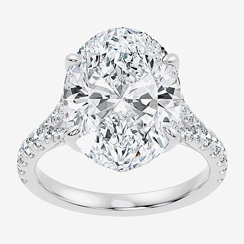 Modern Bride Signature By  (f-g / Vs2 - Si1) Womens 8 1/2 Ct. T.w. Lab Grown White Diamond 14k Gold O