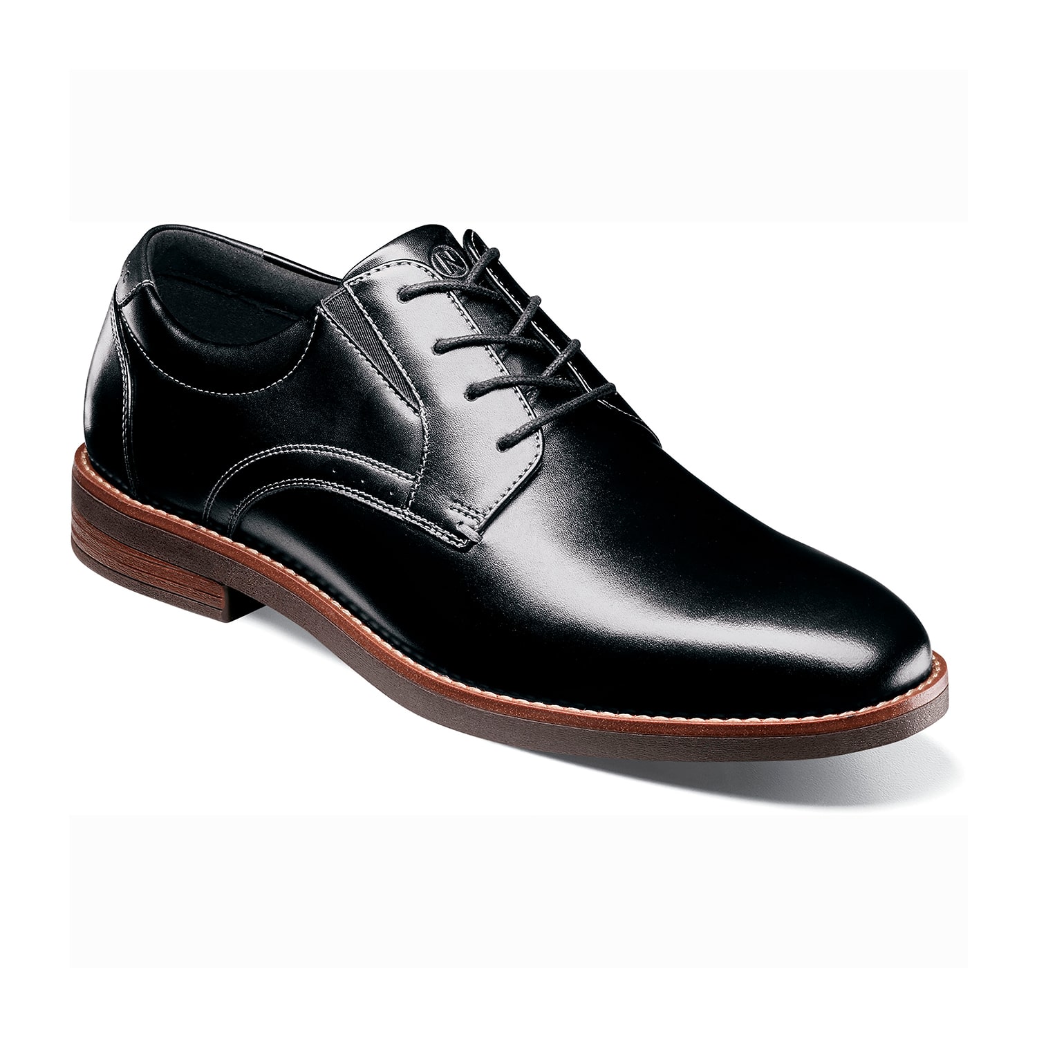 Nunn Bush Fitz Flex Plain Toe Oxford Mens Round Shoes