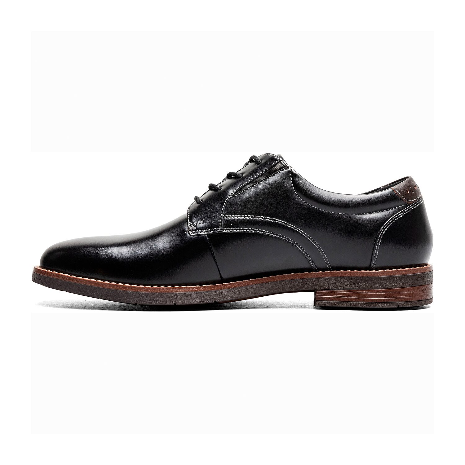Nunn Bush Fitz Flex Plain Toe Oxford Mens Round Shoes