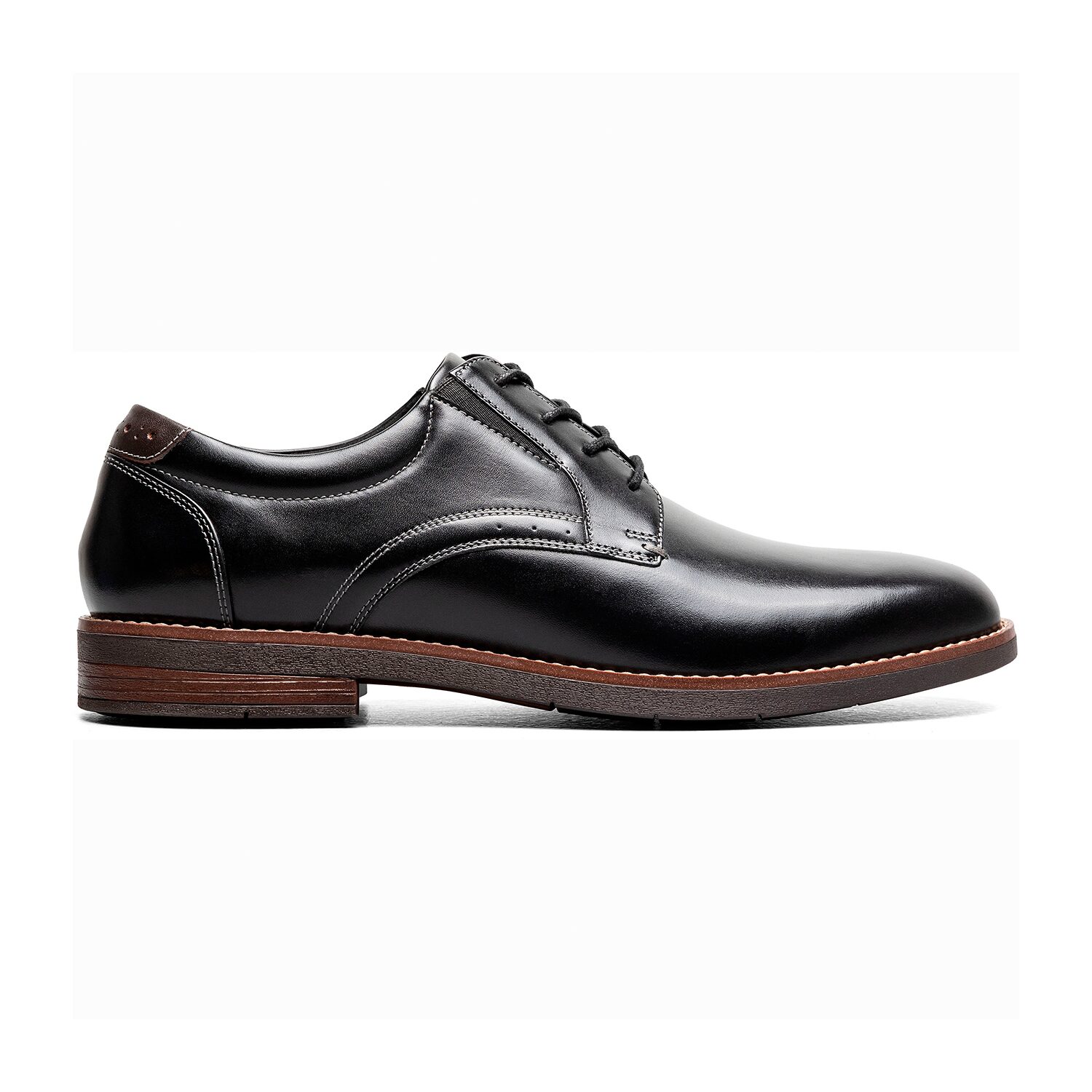 Nunn Bush Fitz Flex Plain Toe Oxford Mens Round Shoes