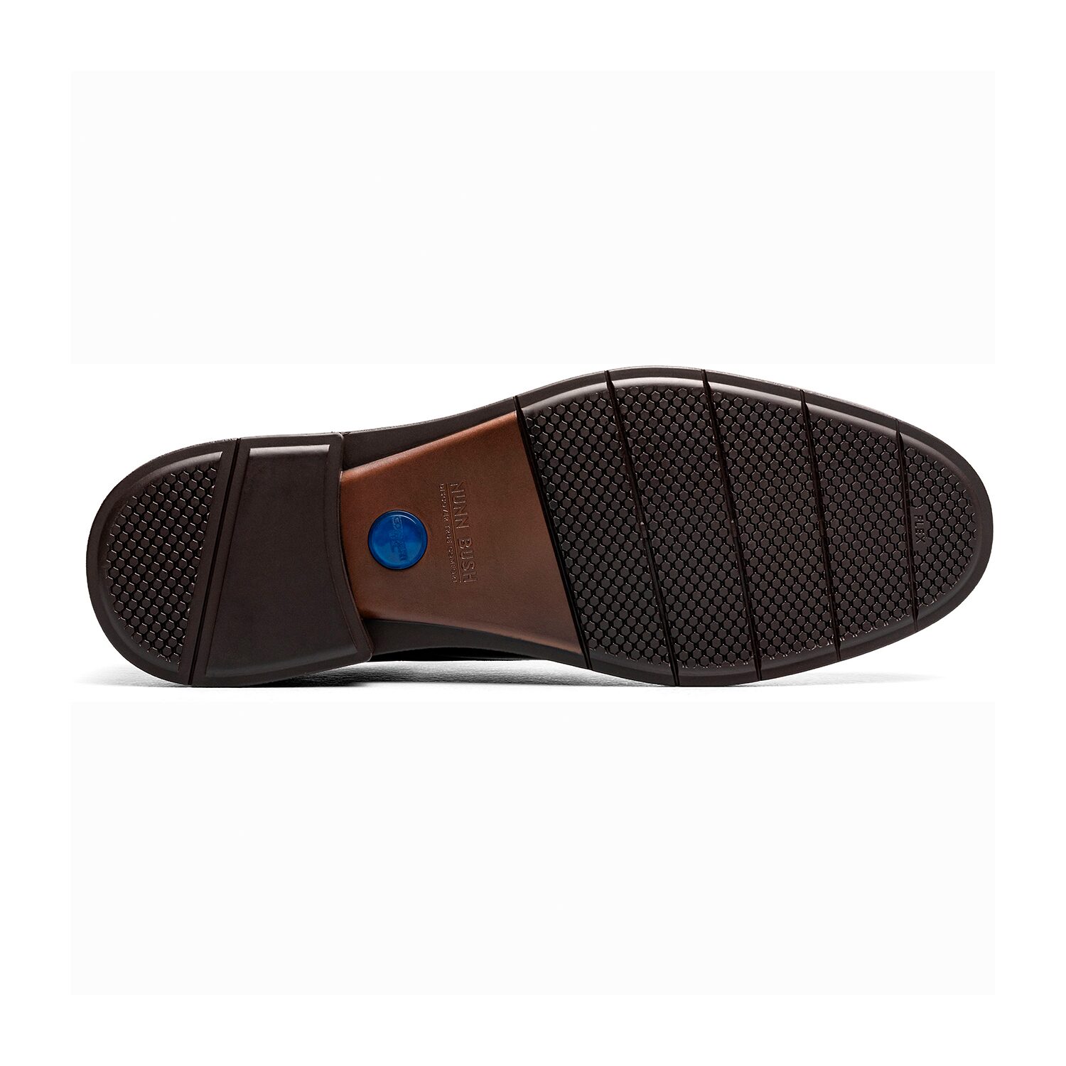 Nunn Bush Fitz Flex Plain Toe Oxford Mens Round Shoes