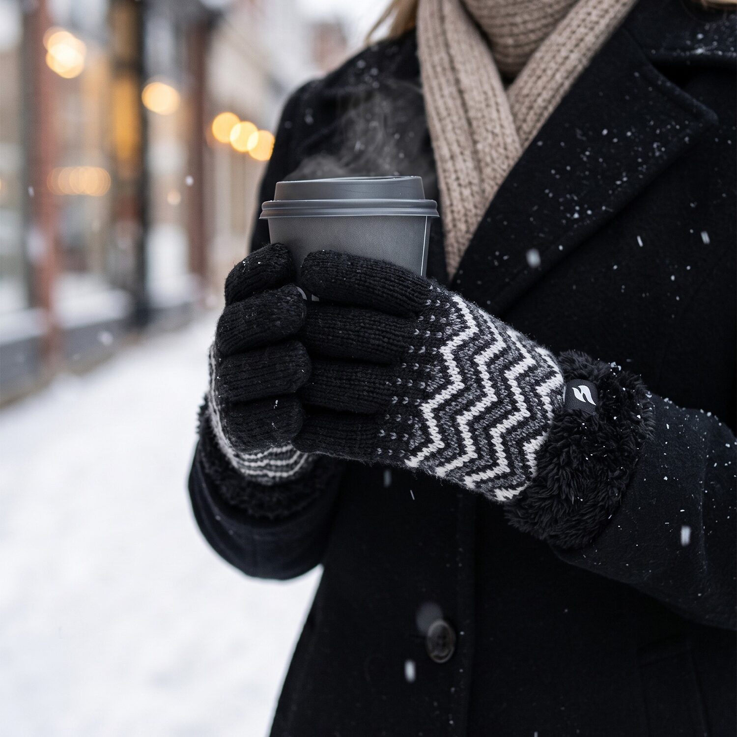 Heat Holders  Alma Chevron Gloves