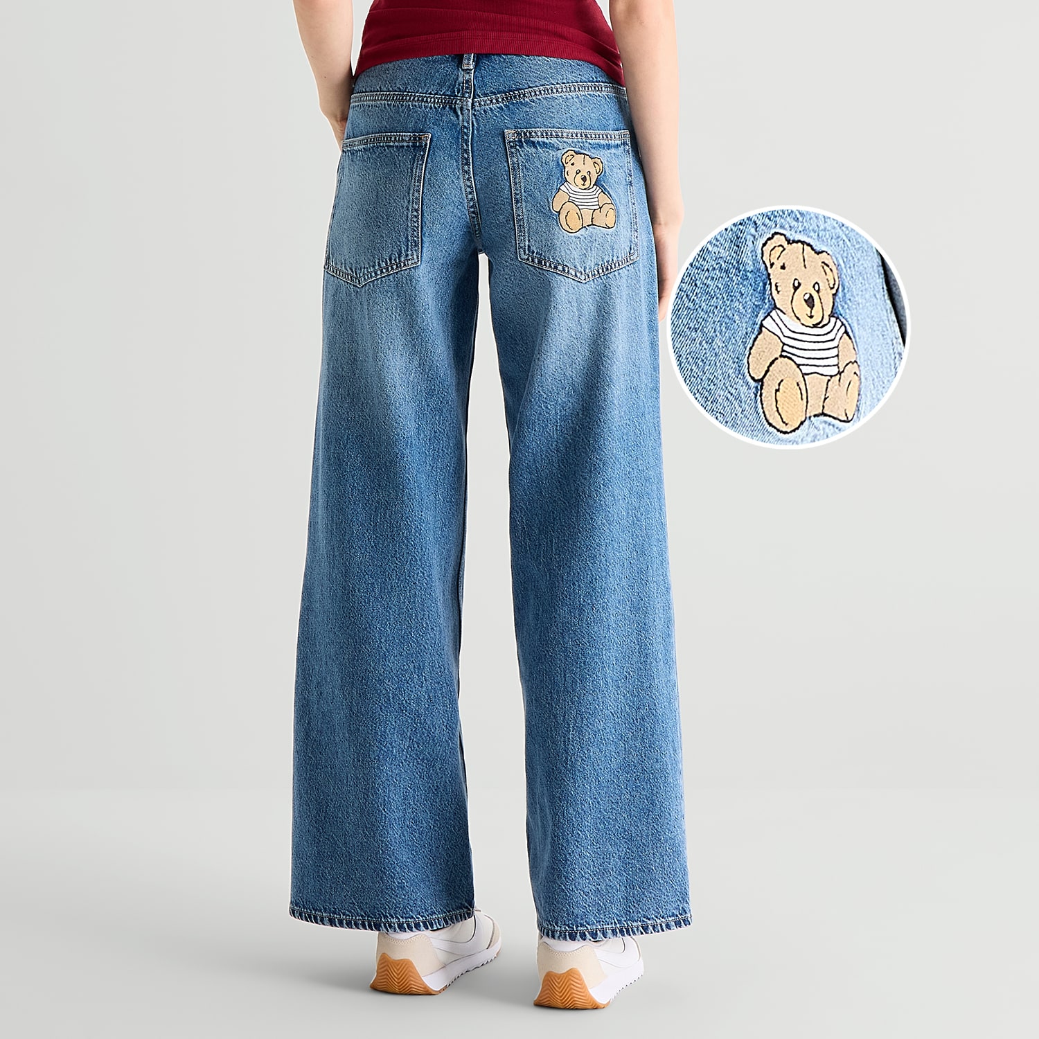 Arizona Womens Juniors Short Low Rise Baggy Fit Jean