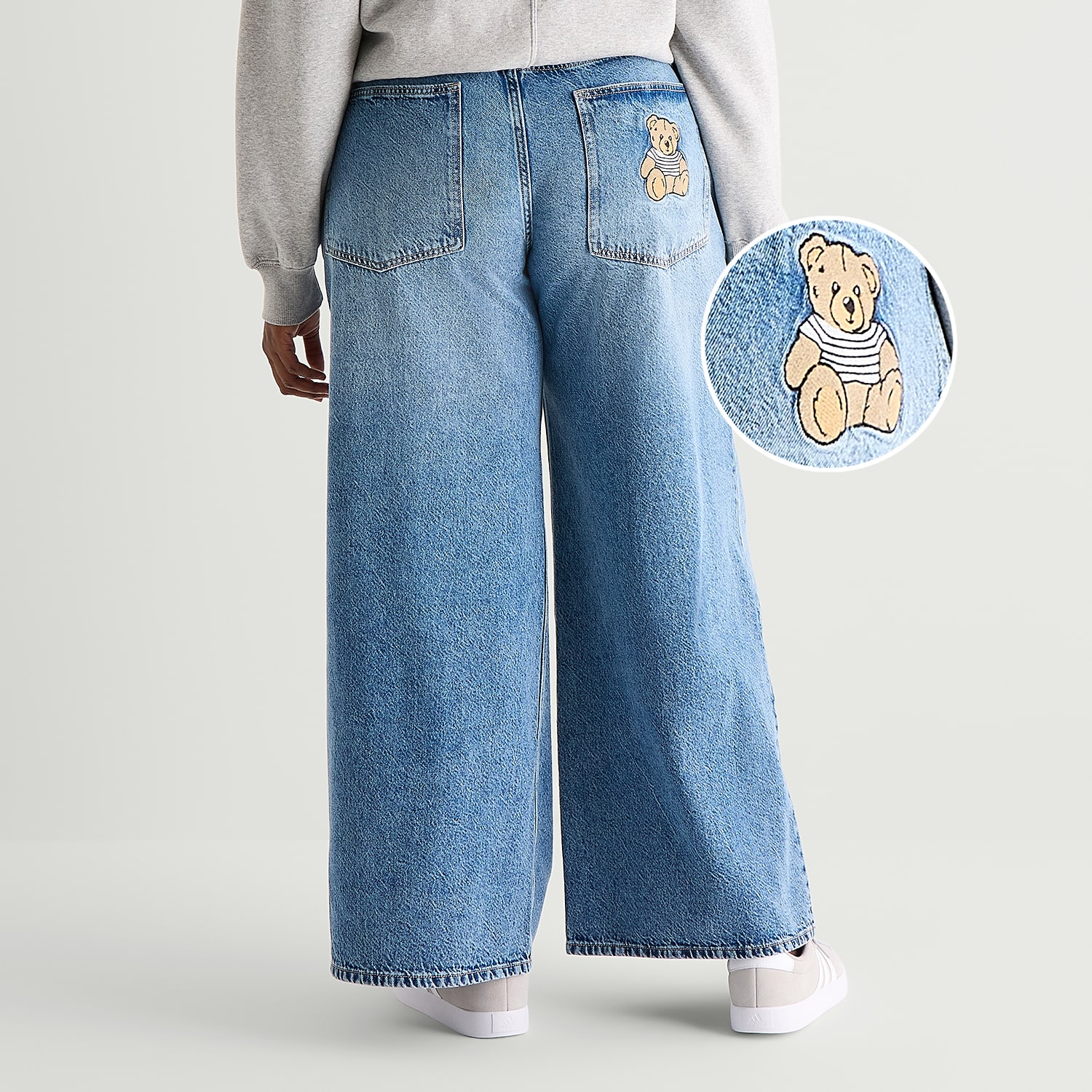Arizona Womens Juniors Plus Low Rise Baggy Fit Jean