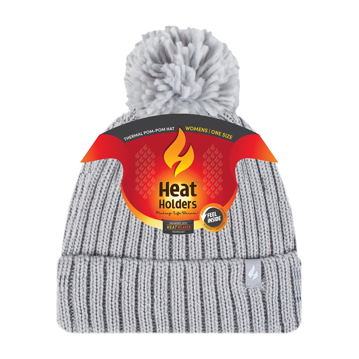 Heat Holders  Arden Ribbed Womens Pom Beanie