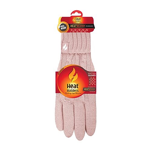 Heat Holders Amelia Solid Gloves, Small-medium, Pink