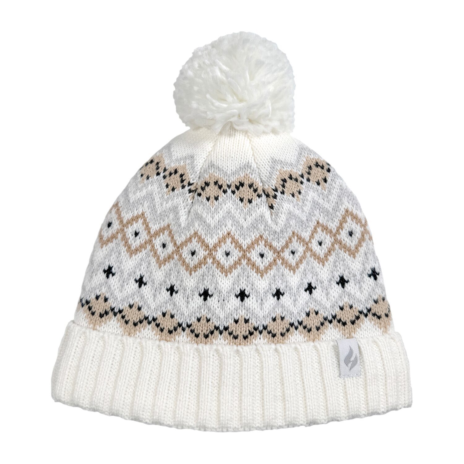 Heat Holders  Astrid Fairisle Womens Pom Beanie