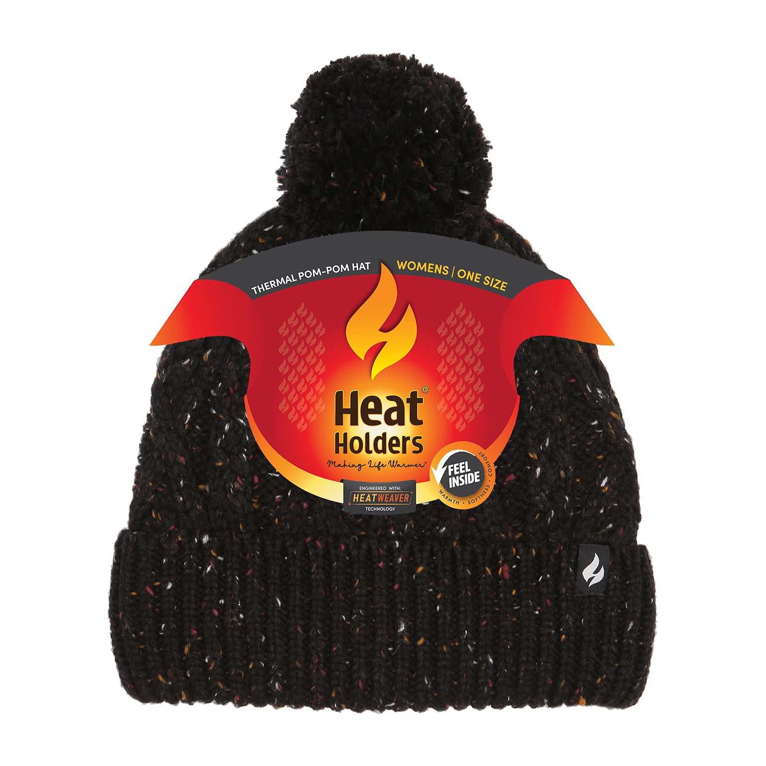 Heat Holders  Brita Cable Womens Pom Beanie