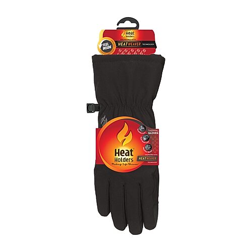 Heat Holders Linea Soft Shell Gloves, Medium-large, Black