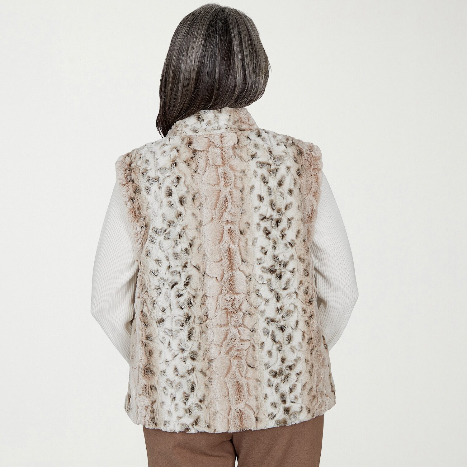 Alfred Dunner Regent Street Womens Faux Fur Coat