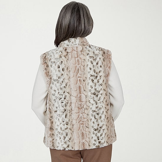 Alfred Dunner Regent Street Womens Faux Fur Coat