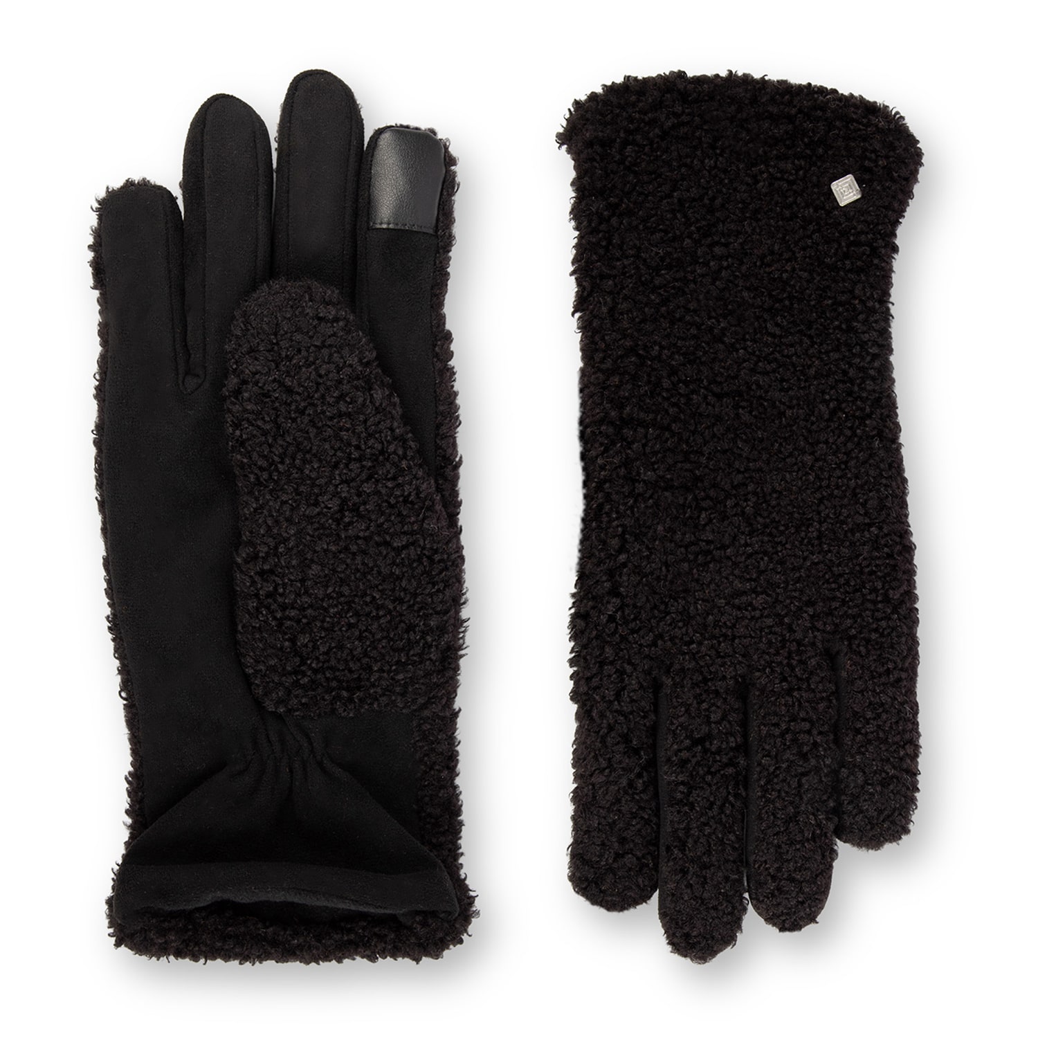 Isotoner Stretch Microsuede With Teddy Pile 1 Pair Gloves