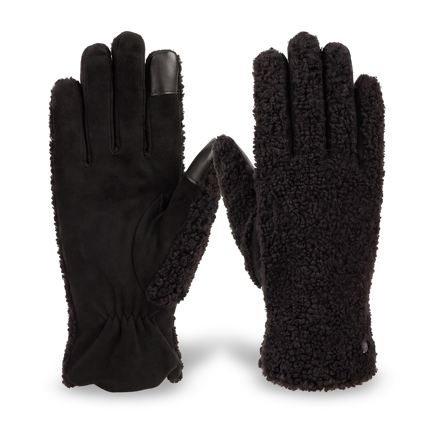 Isotoner Stretch Microsuede With Teddy Pile 1 Pair Gloves